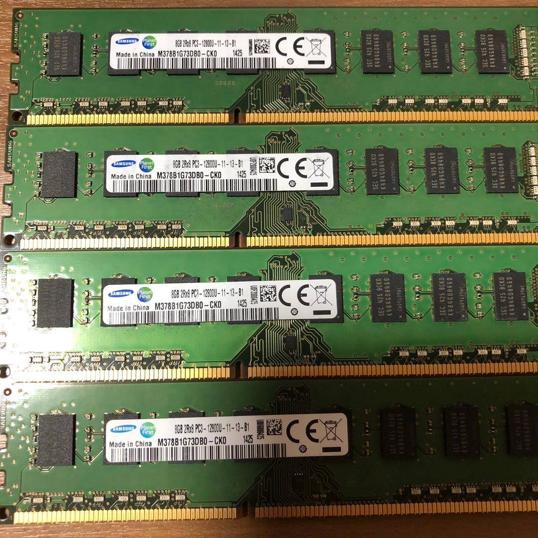 SAMSUNG DDR3 デスクトップメモリ8Gx4