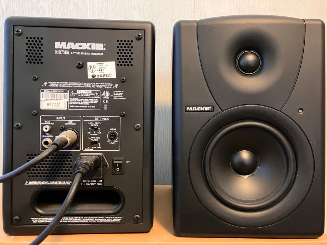 MACKIE マッキー MR5 アクティブ・スタジオモニター スピーカー