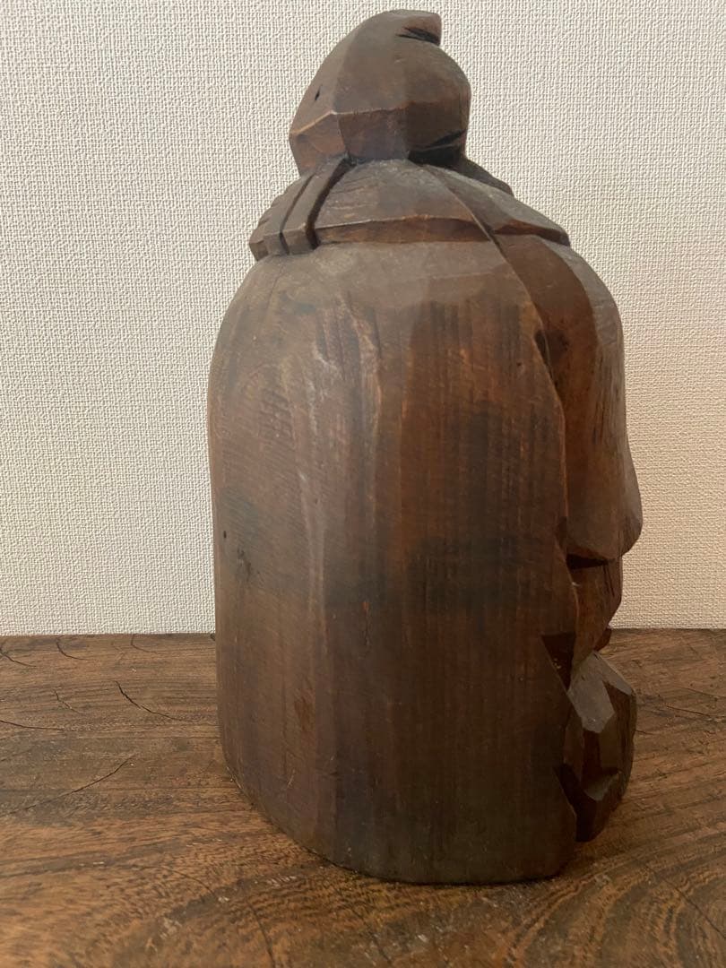 T*i様 明治期 東北 木彫恵比寿像 一木造