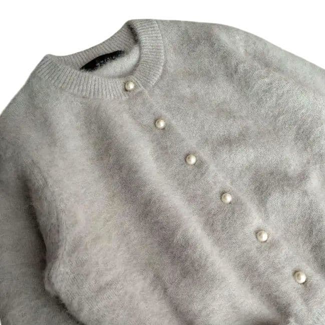 美品✨️マルティニークmartinique FOXカシミヤパールカーディガン