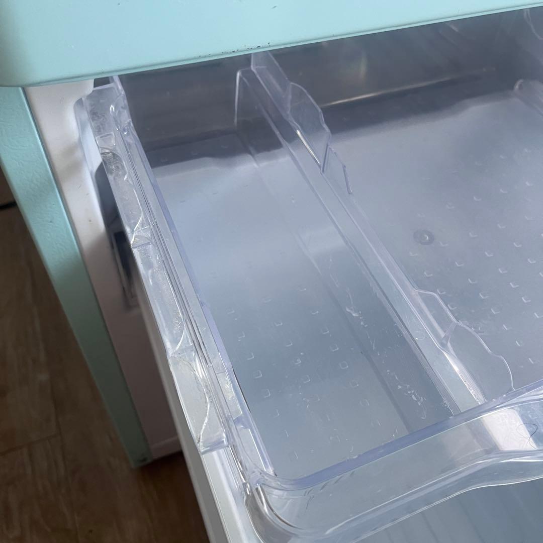 【アクアミント】レトロ 冷蔵庫150L 2ドア冷蔵庫 DR-C15AM