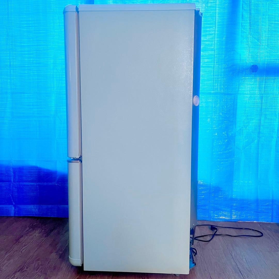 【アクアミント】レトロ 冷蔵庫150L 2ドア冷蔵庫 DR-C15AM