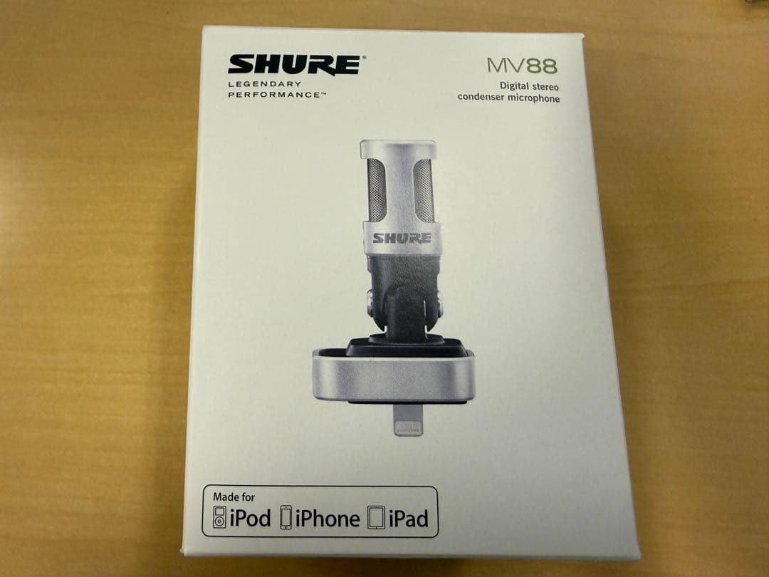 SHURE コンデンサーマイク MV88 Lightning ケース付き