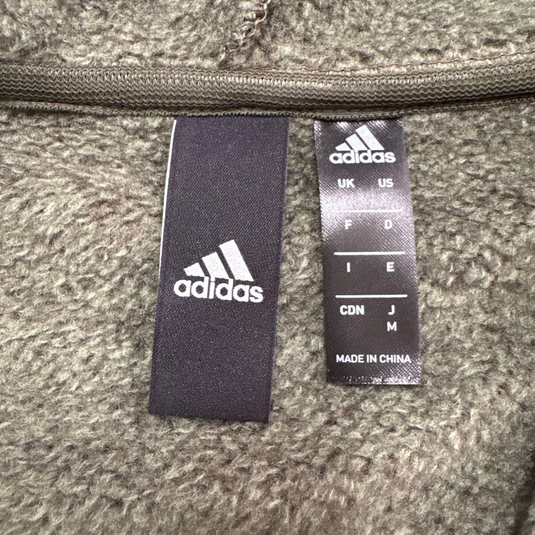 adidas裏起毛　上下　濃グリーン　メンズM