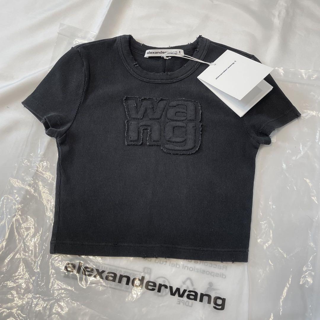 Kanna Alexander Wang ロゴ クロップド丈　Tシャツ