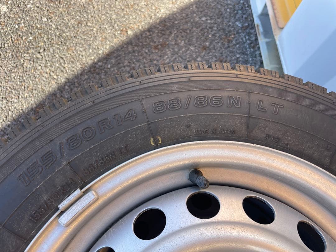 スタッドレスタイヤ 155/80R14 4本セット プロボックス