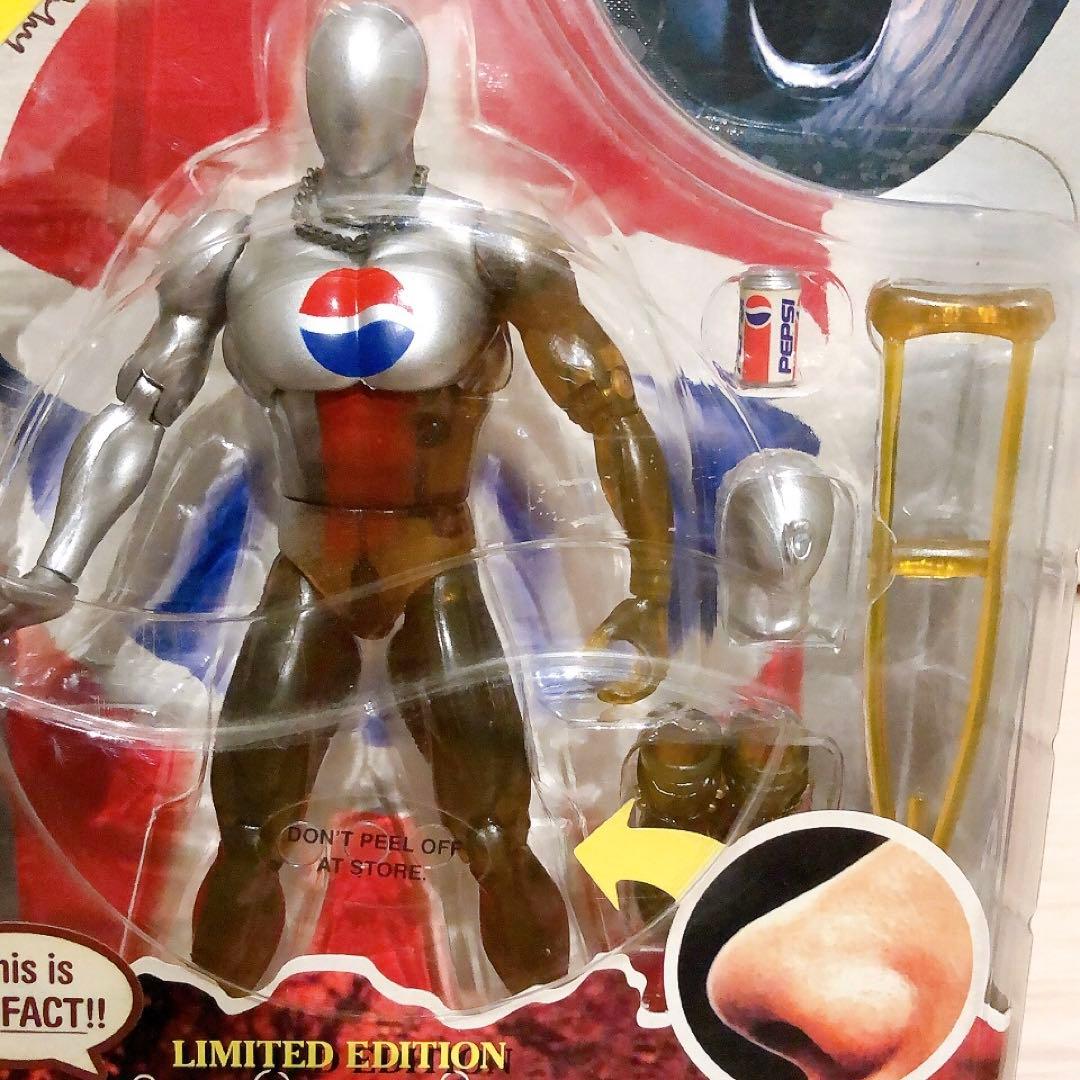 超希少！レアPEPSI フリーポーズ　フィギュア　ペプシマン（コーラバージョン）