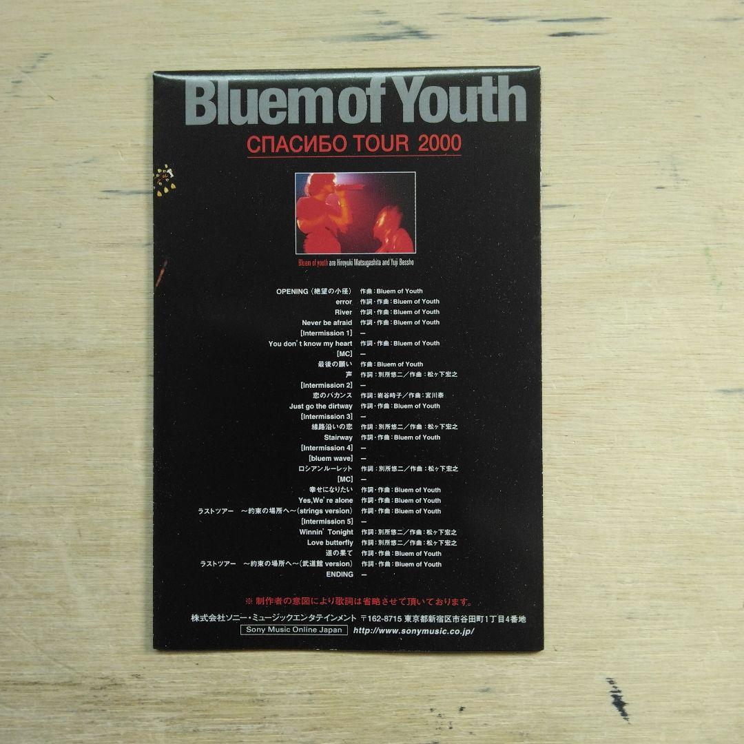 Bluem of youth　TOUR2000　VHS