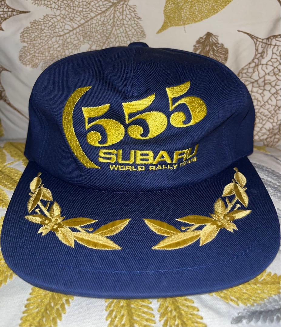 SUBARU WORLD RALLY TEAMキャップ555 （未使用、中古品)