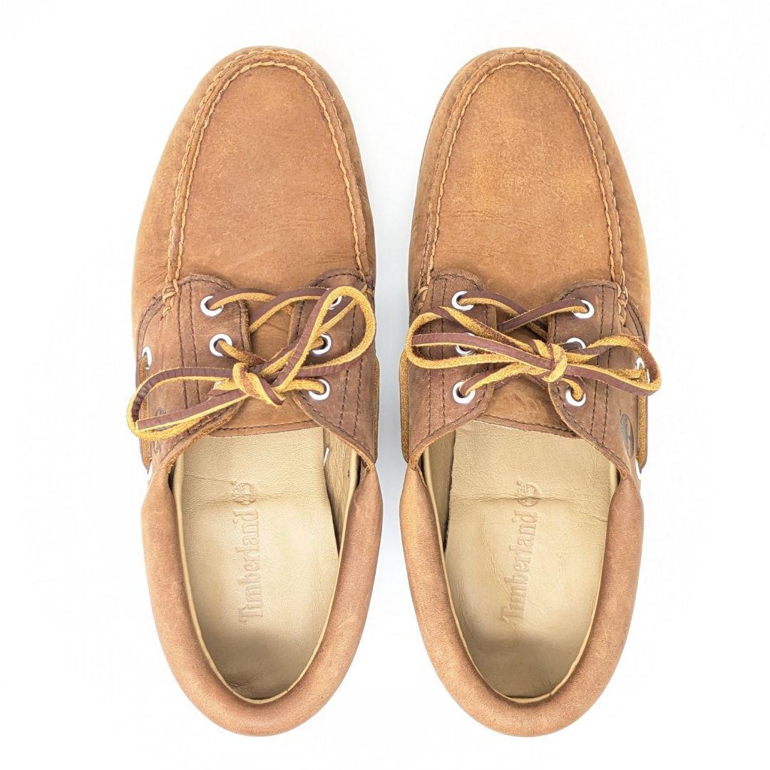 Timberland ボートシューズ、メンズ 26.5、ブラウンスエード