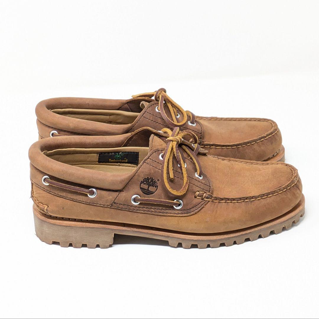 Timberland ボートシューズ、メンズ 26.5、ブラウンスエード