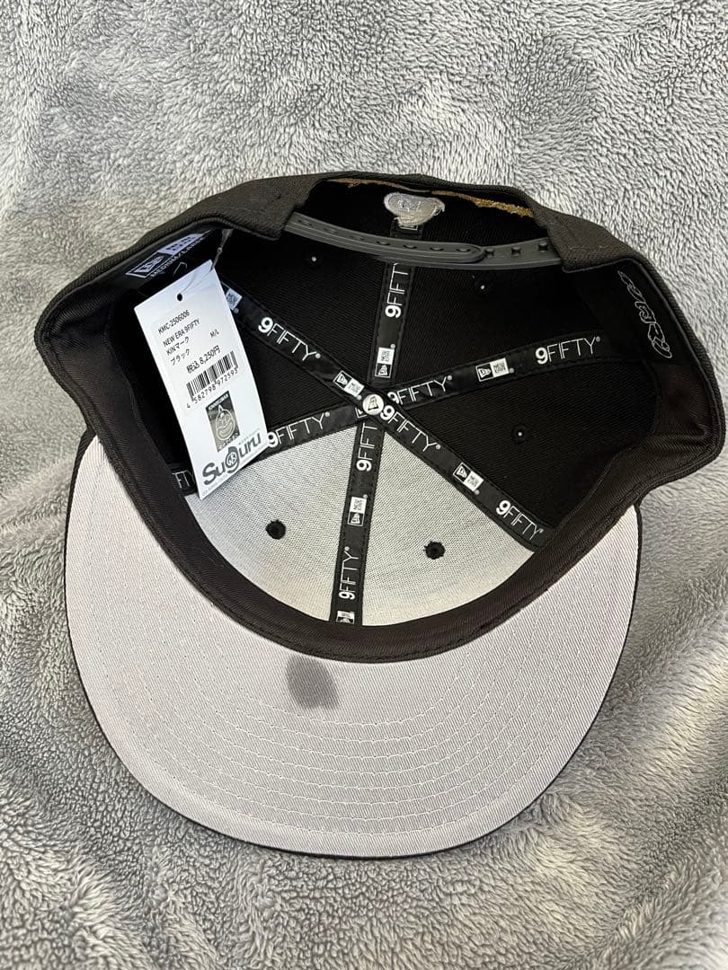 キン肉マン　NEW ERA 9FIFTY KINマーク　ブラック　キャップ