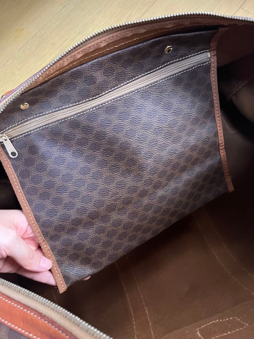セリーヌ ボストンバッグ W49 マカダム柄 美品