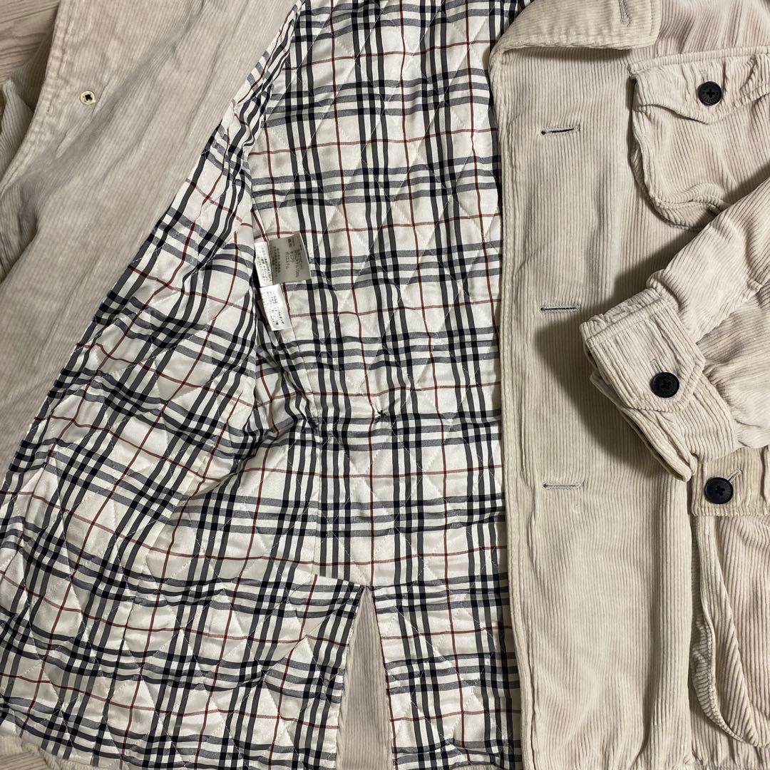 BURBERRY BLACK LABEL コーデュロイファージャケット　L