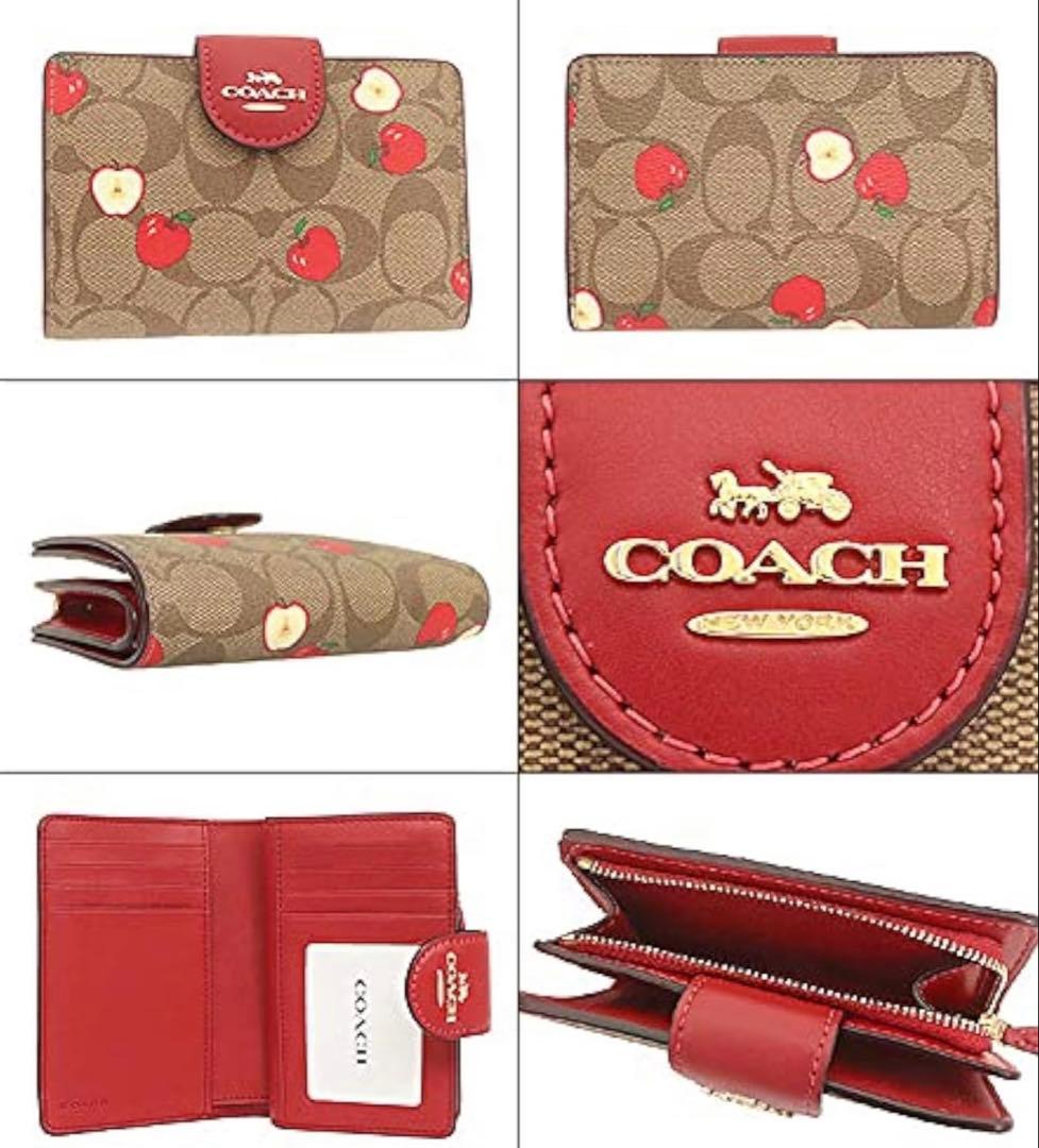COACH • リンゴ柄 二つ折り財布 ♡