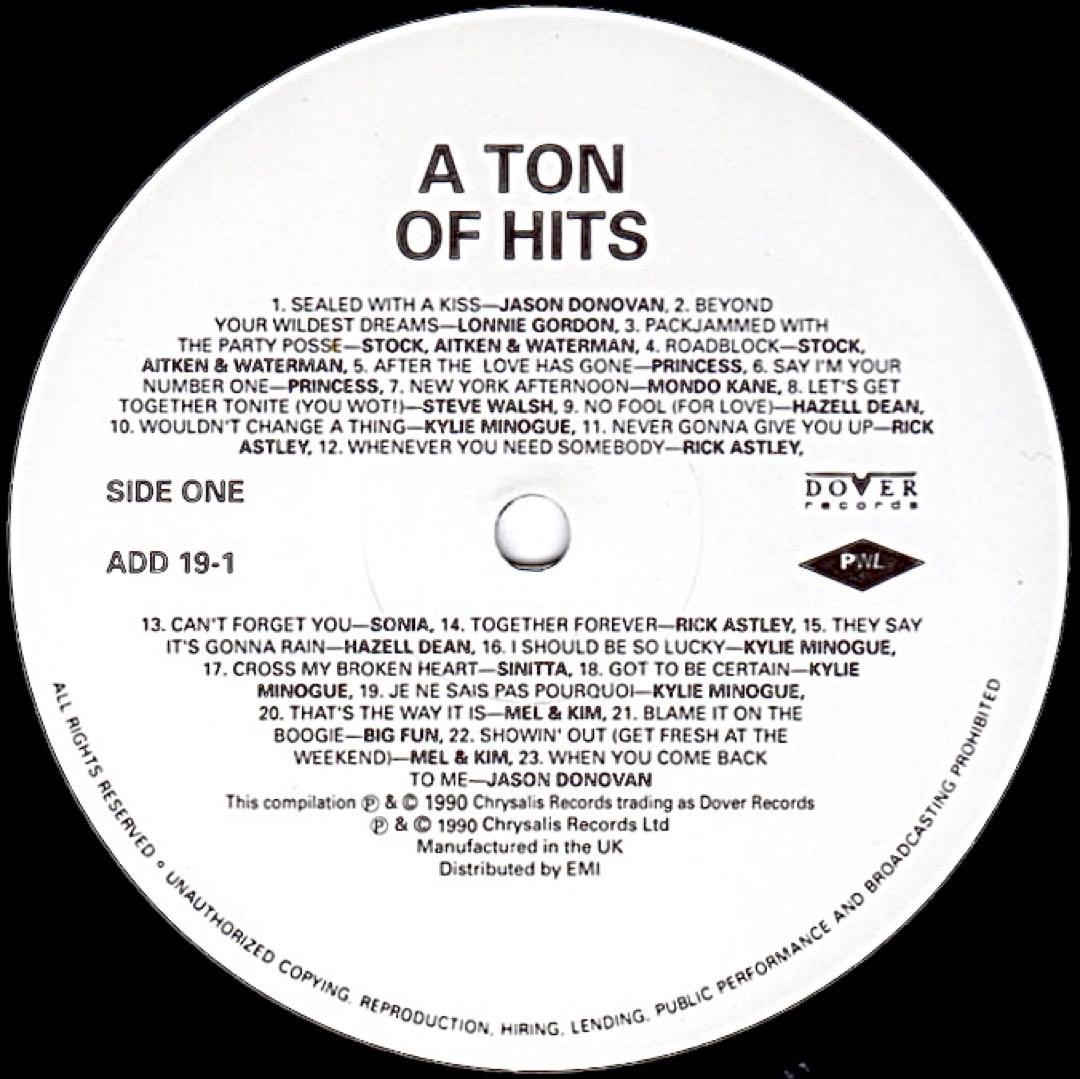PWL A Ton of Hits -Non Stop Mix- 早い者勝ち