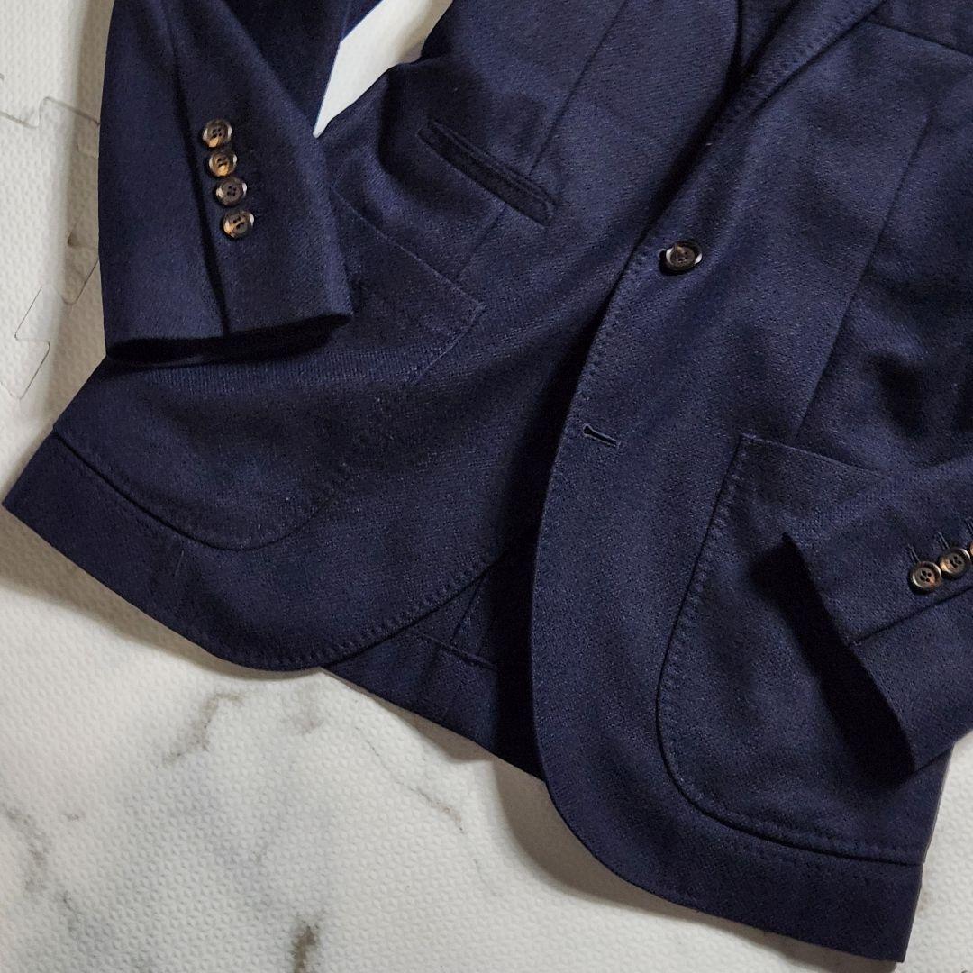 入手困難✨ブルネロクチネリ 最高級 カシミヤ シルク ジャケット ネイビー