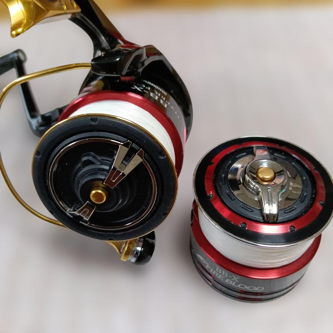 SHIMANO BB-X ハイパ−フォスC3000DXG 夢屋スプ−ルの2点