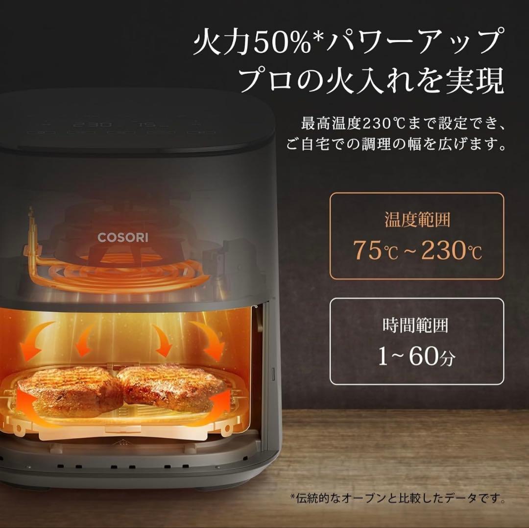 COSORI PRO LE 4.7litre エアフライヤー