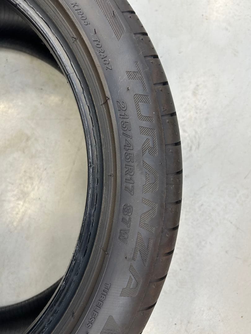 215/45R17 2025年製造　9分山　4本セット