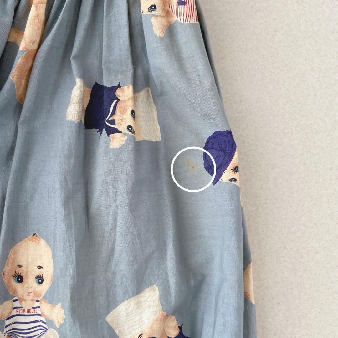 PINKHOUSE ピンクハウス　キューピーちゃん　ピンタックフリル　スカート