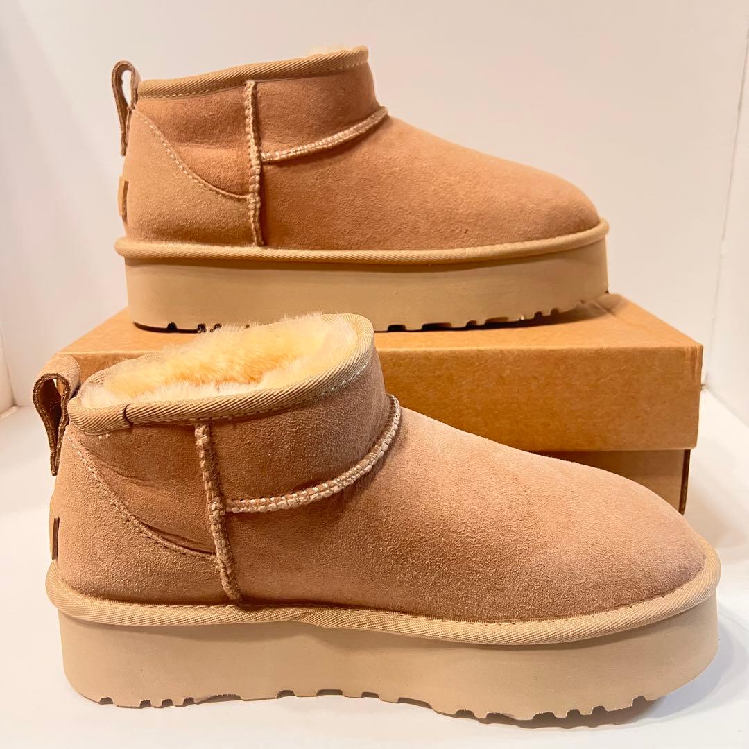 UGG【アグ】クラシック ウルトラミニプラットフォーム 3㎝ サンド 25㎝