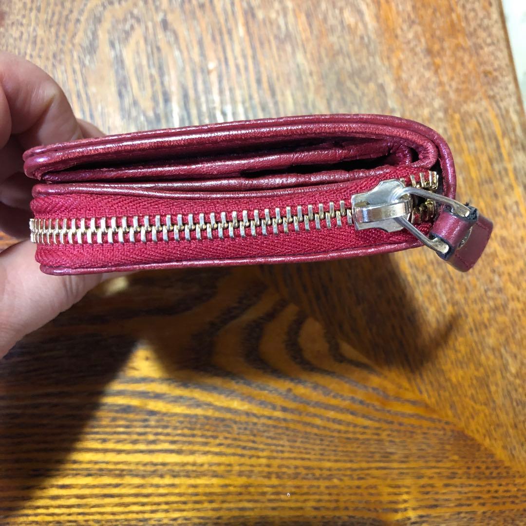 Gucci GGパターン 二つ折り財布 バーガンディ