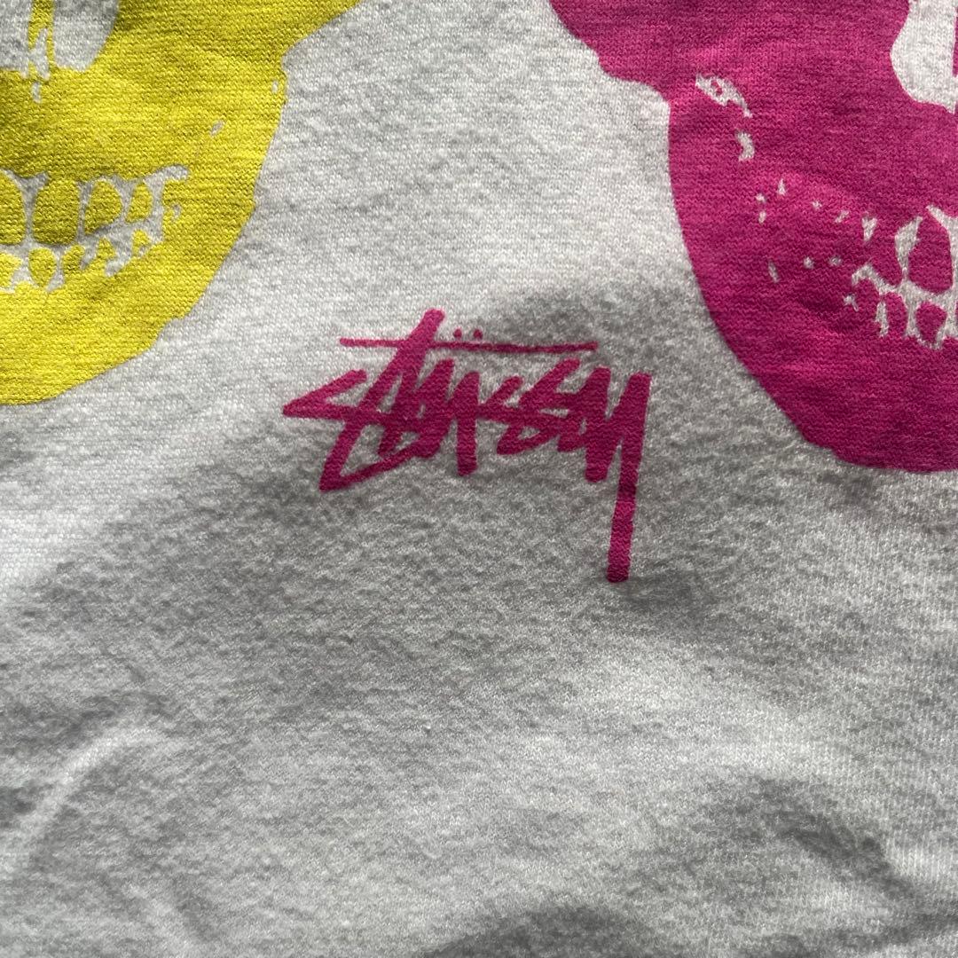 90s old stussy tシャツ スカル archive y2k 紺タグ