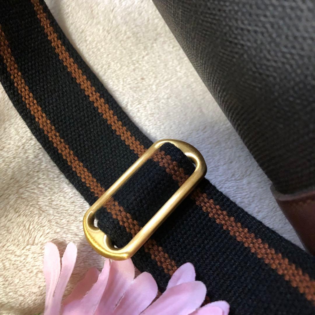 ダンヒル　ボストンバッグ　ブラウン　2way ブラウン　ゴールド　金金具