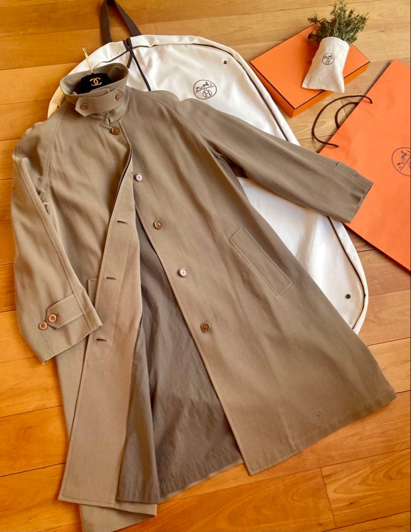 HERMES マルジェラ期　コート 春秋冬 ステン&ハイマオ襟 クリーニング済