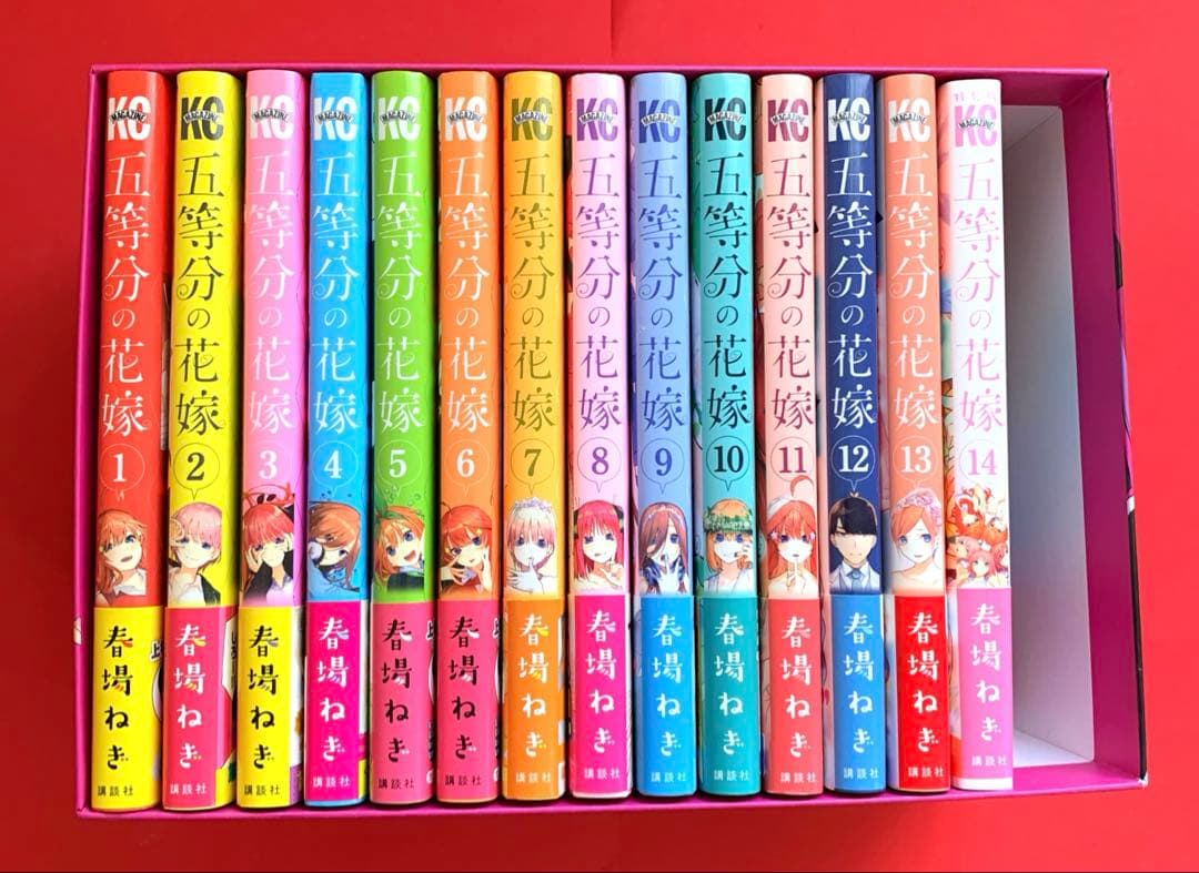 【激レア】五等分の花嫁　1〜14巻　全巻 収納ボックス　二乃　ver