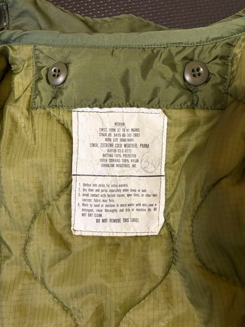 m65 フィッシュテール　米軍実物　80年代