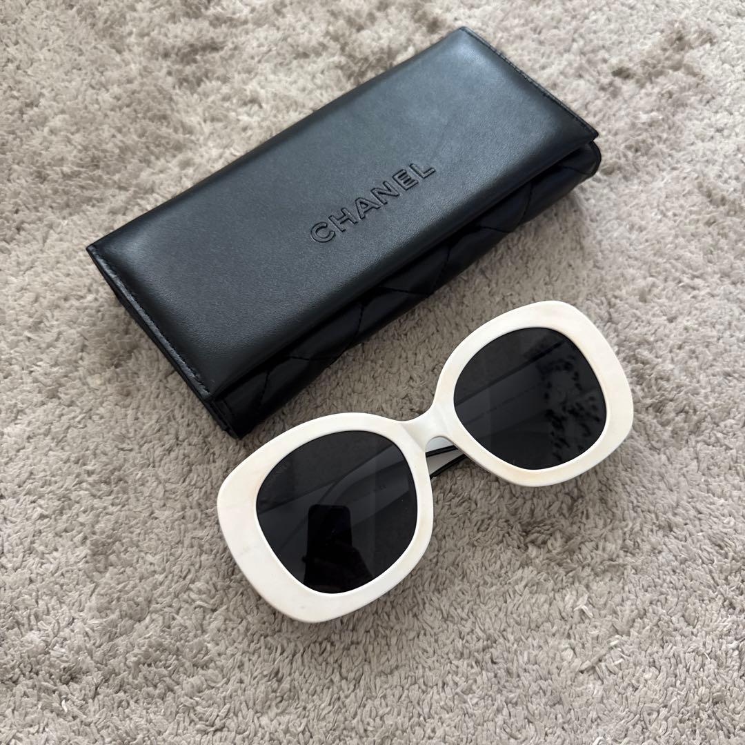 CHANEL サングラス 9091B ホワイト
