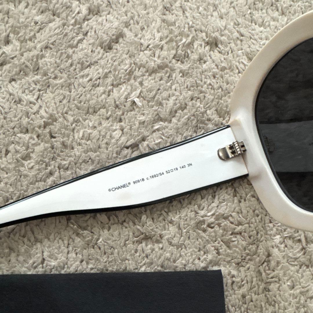 CHANEL サングラス 9091B ホワイト