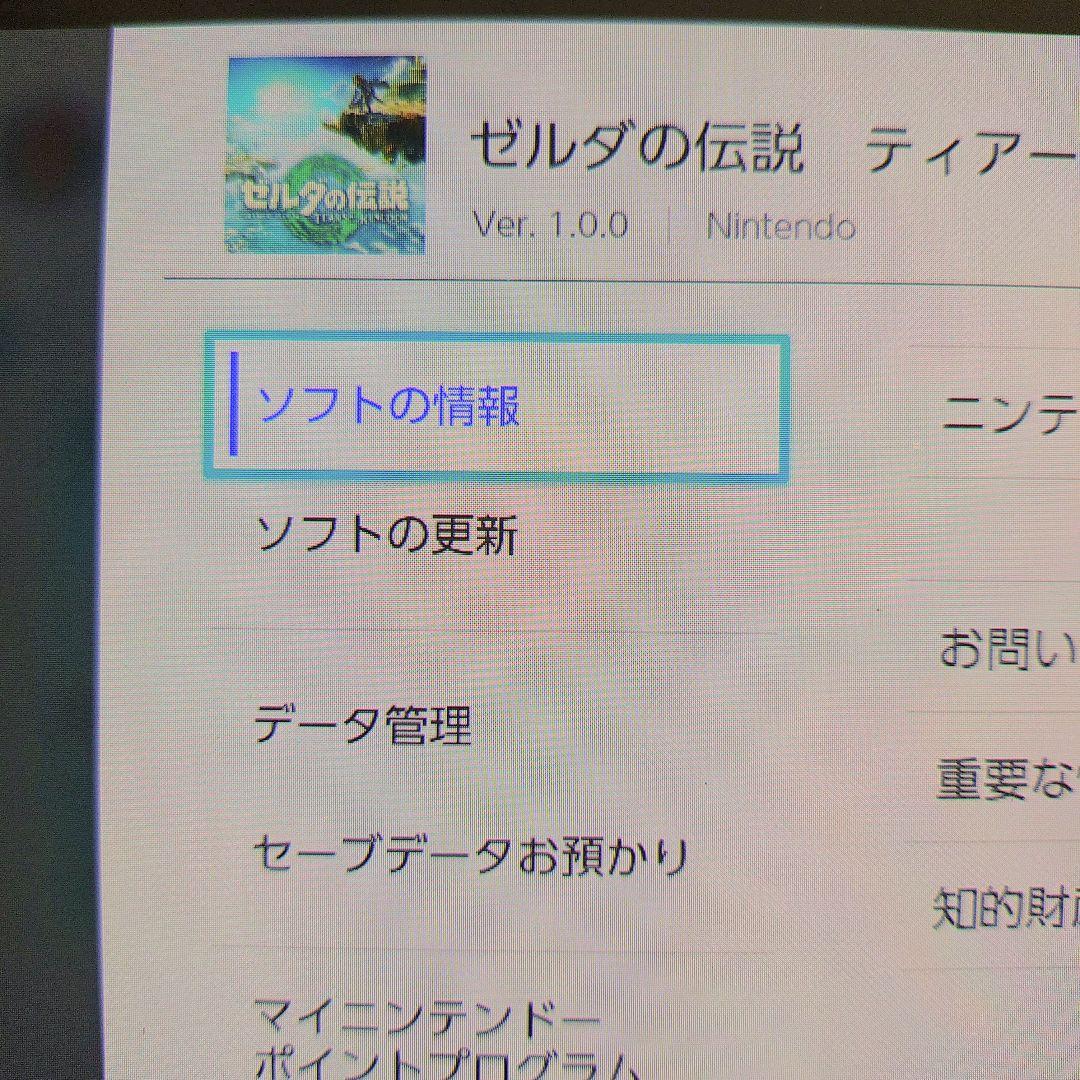 【初期ROM】「ゼルダの伝説 ティアーズ オブ ザ キングダム」Ver1.0.0
