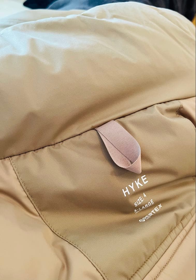 ジャケット・アウター HYKE PERTEX PUFF PARKA SAND STONE 4