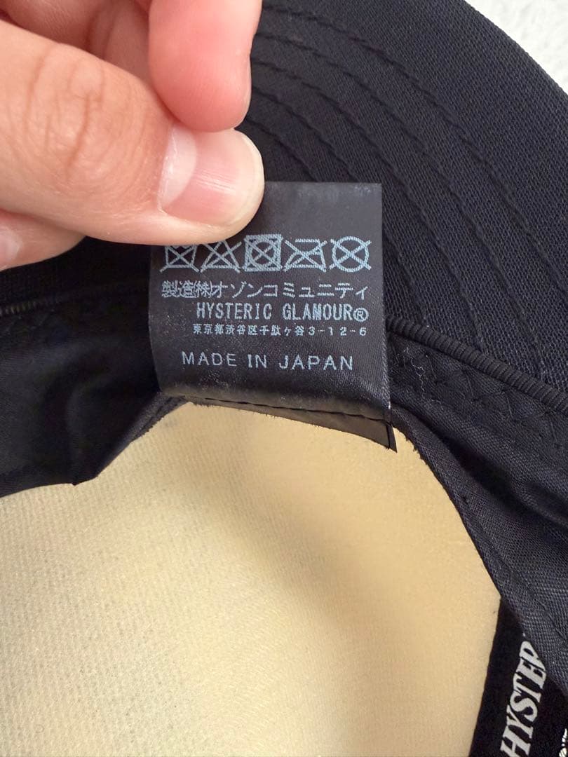【ハイ】ヒステリックグラマー メッシュキャップ ガールプリント 黒