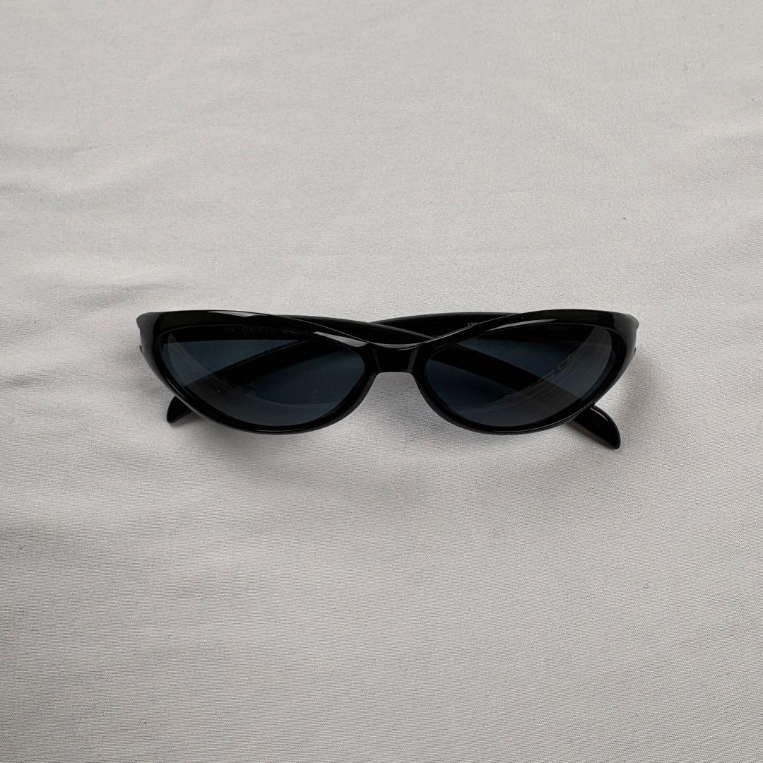 小物 GUCCI by TOM FORD oval sunglasses black