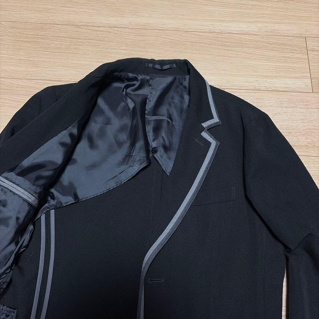 【美品】 BEAMS ビームス テーラードジャケット パイピング ブラック L