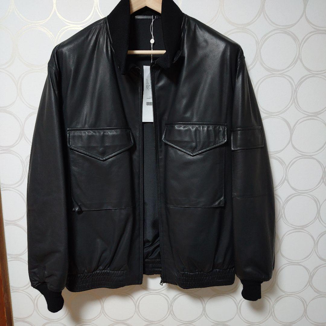 COMOLI G8シープスキンレザーブルゾン