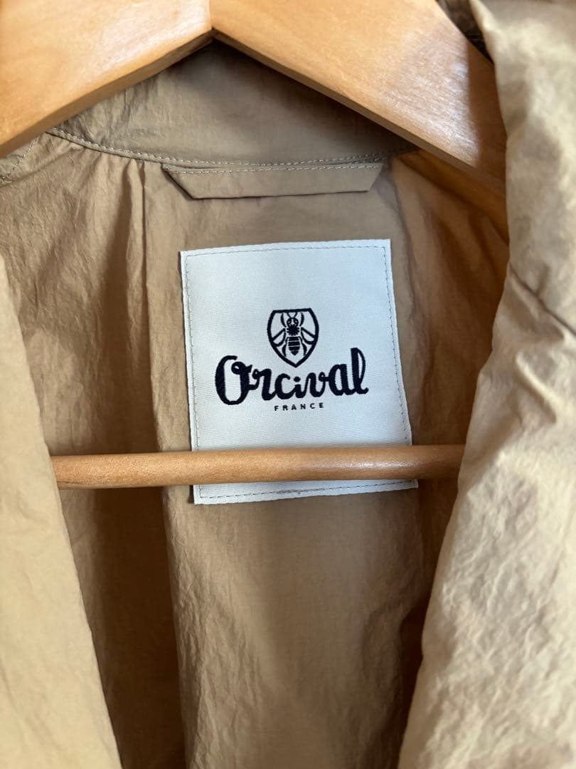 Orcival ベージュ ナイロンコート