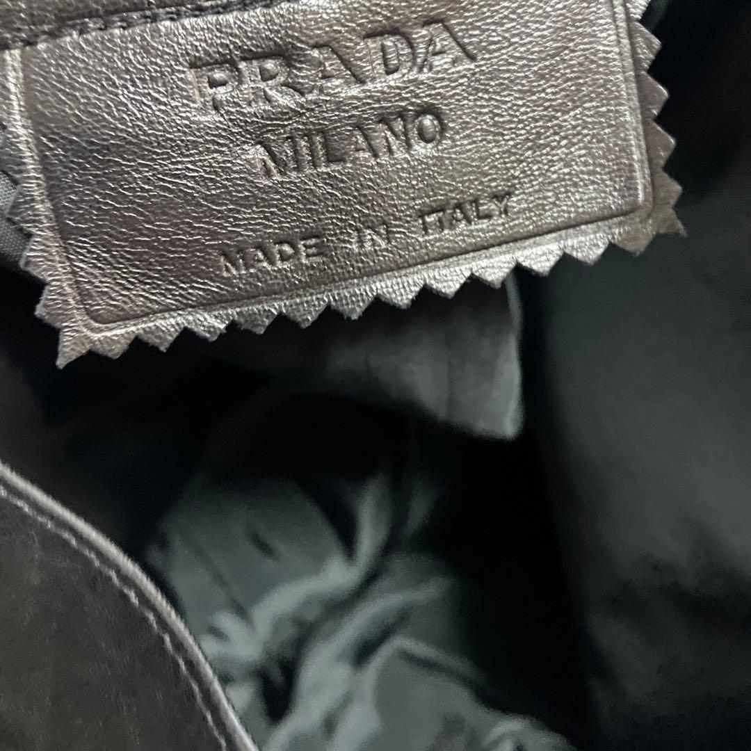 prada 00s レザーストレートパンツ