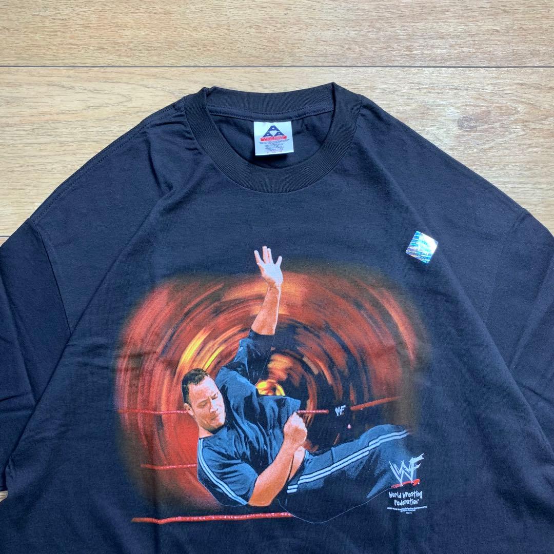 デッドストック WWF プロレス THE ROCK 01 オフィシャルTシャツ