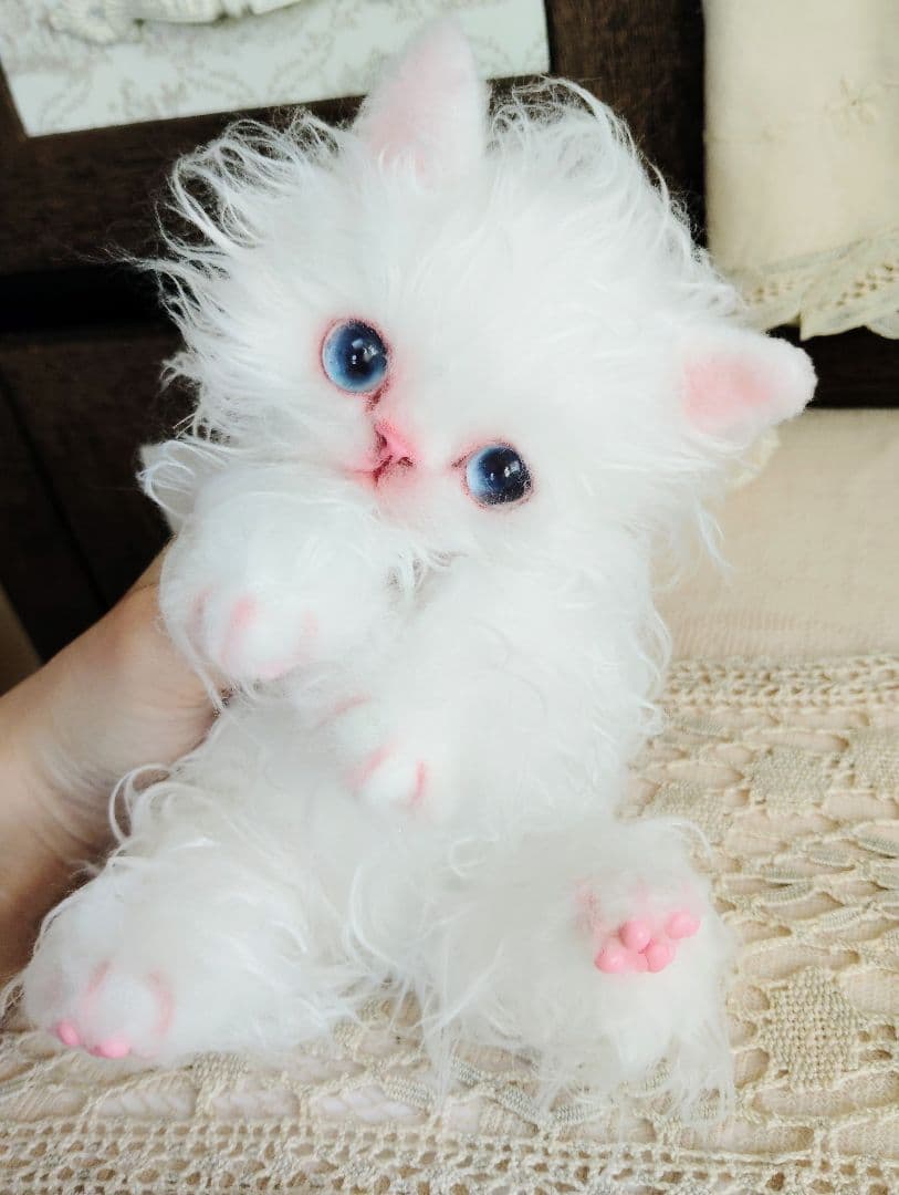 セルカーレックス子猫♡キラちゃん♡癖っ毛♡アートドール♡ぬいぐるみ♡