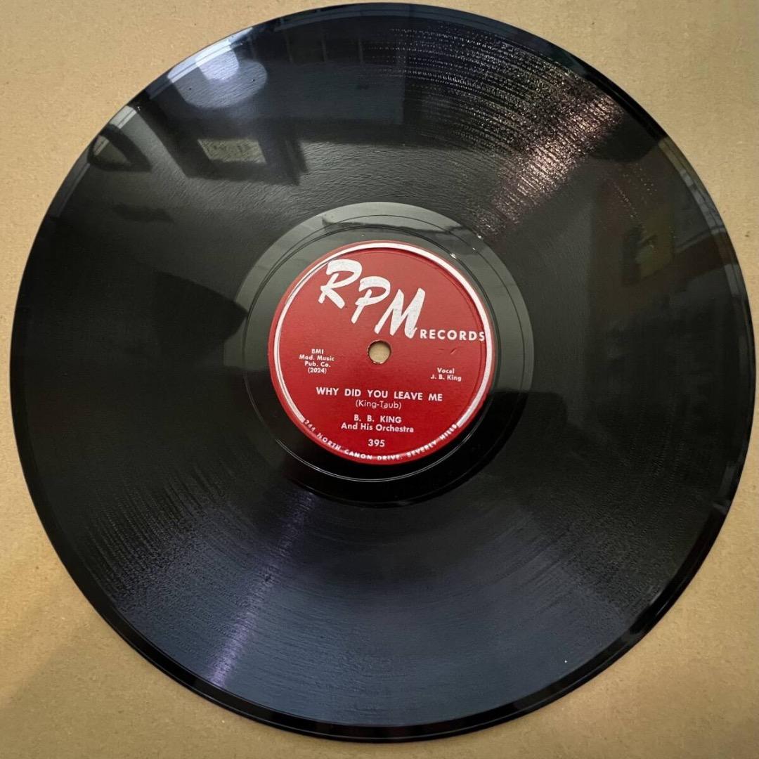 洋楽 B.B. KING RPM Why Did You Leave Me 78rpm