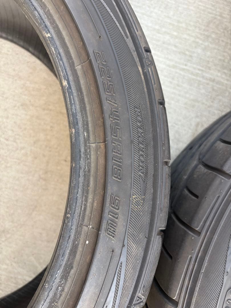 225/45R18 ダンロップ ディレッツァ DZ102 中古タイヤ4本セット