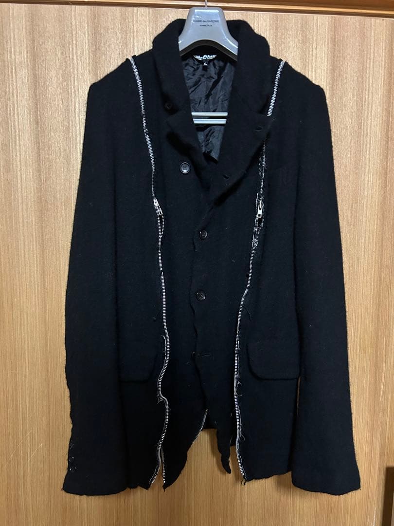 Black comme des garçons ウール縮絨　テーラードジャケット