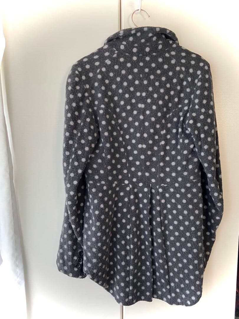COMME des GARÇONS グレー・ドット柄 テーラードジャケット M