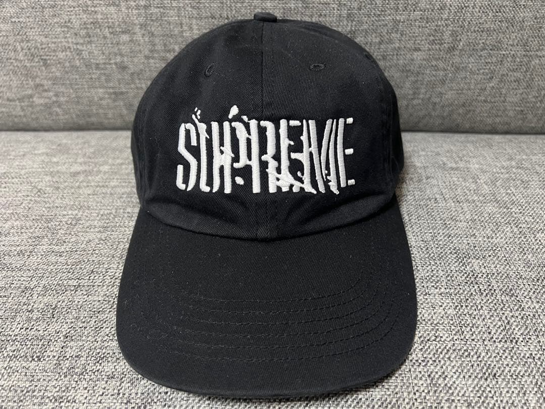 帽子 Supreme Splatter 6 Panel Cap Black