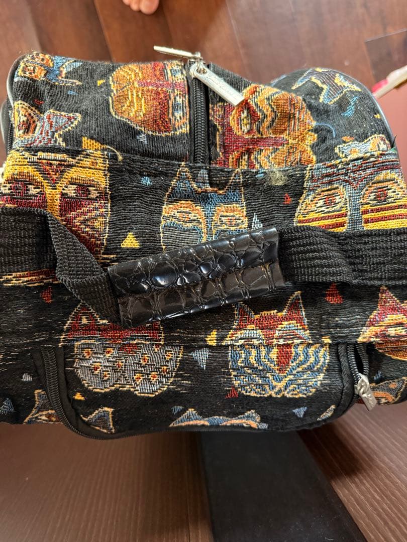 キャリーケース ボストンバッグ　ローレルバーチ猫 LAUREL BURCH